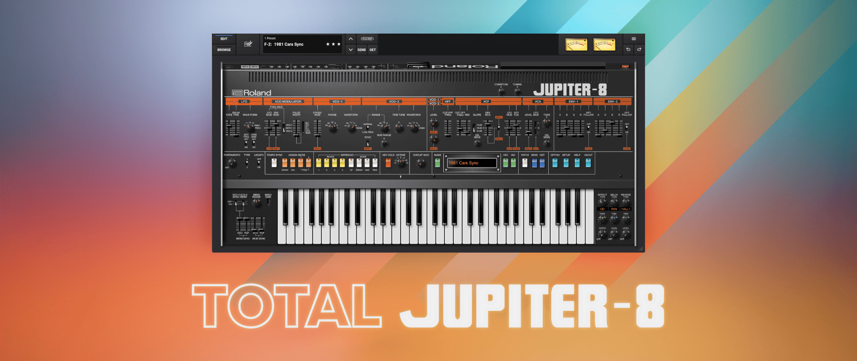 total jupiter 8 for futuristic melodies and synth leads