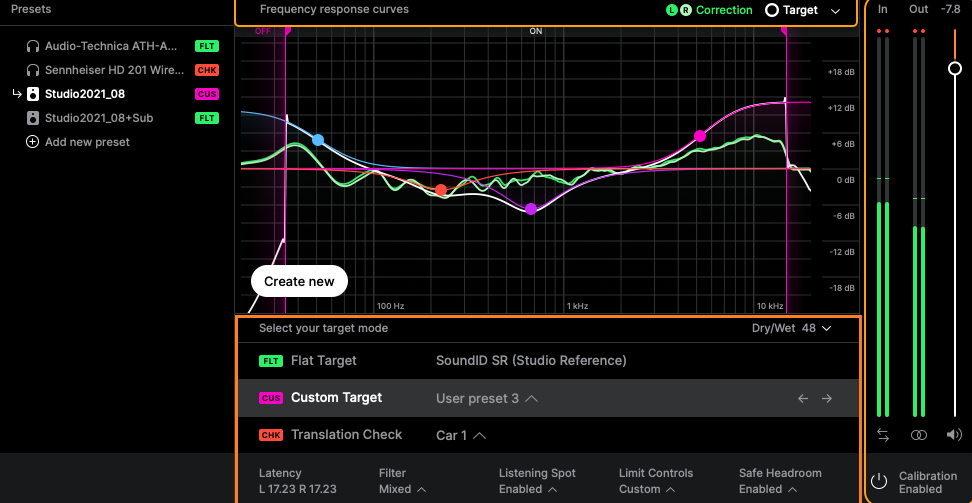 tweaking presets